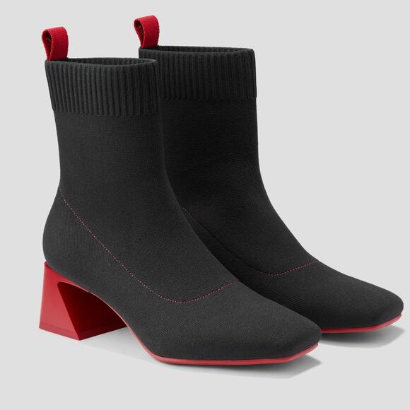 Vivaia Regina Pro Arch Relief Water RPT Comfort Red Heeled Boots Black 9-9.5 - Picture 11 of 11